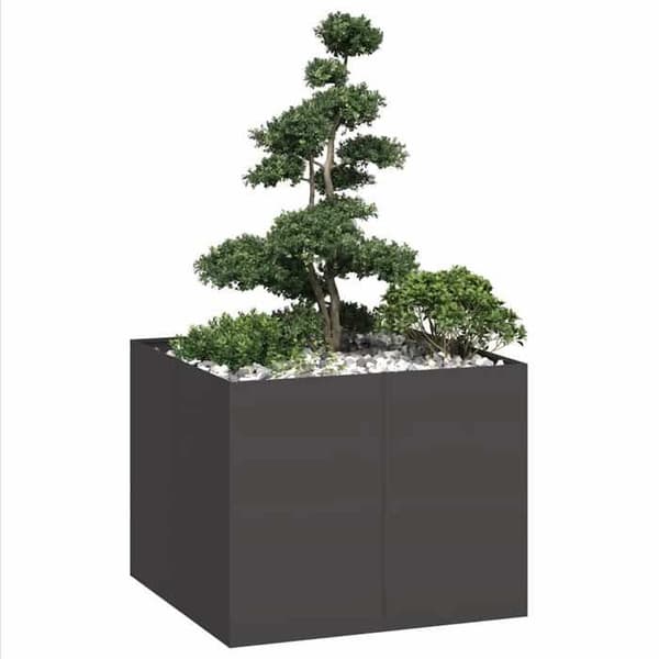Maison Exclusive - Sort jardinière 100x100x80 cm stål