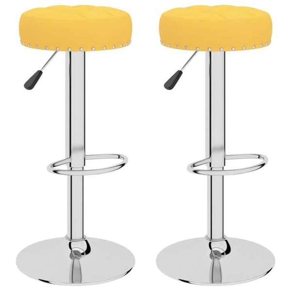 Maison Exclusive - Barstolar set om 2 senapsgul tyg
