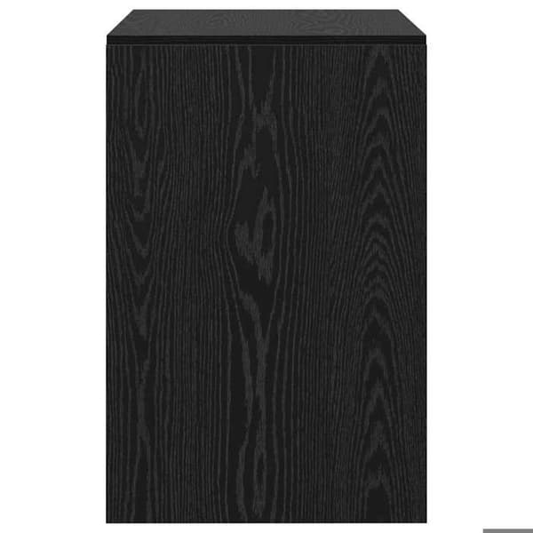 Maison Exclusive - Kontor Sort egetræ 80 x 50 x 76 cm svart ek