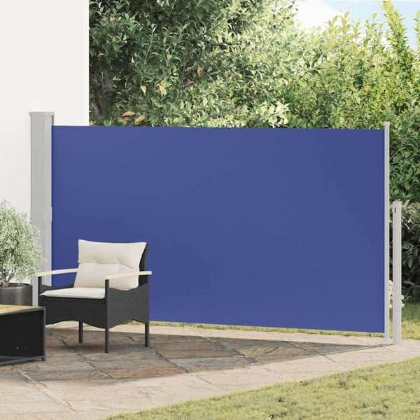 Maison Exclusive - Utdragbart sidotak för patio 170x300 cm Blå