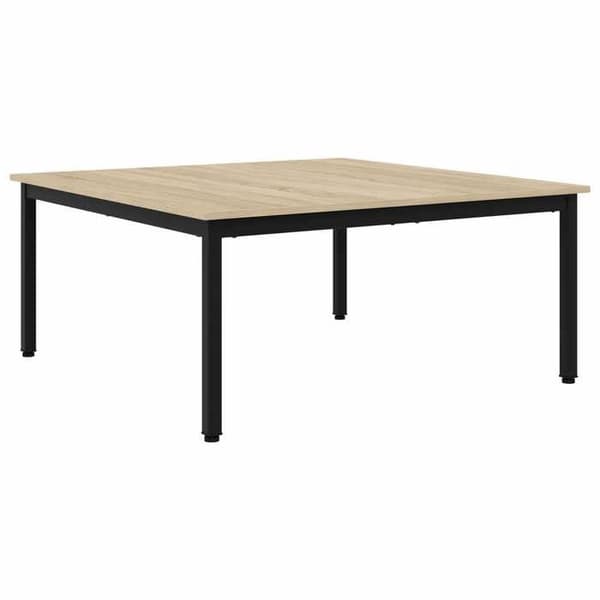 Maison Exclusive - Sofabord Egetræ Sonoma 100 x 100 x 45 cm Ingeniørtræ