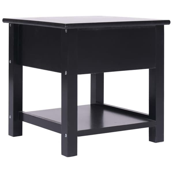 Sideborde - Maison Exclusive - Sort - 40x40x40 cm - 2 skuffer Svart