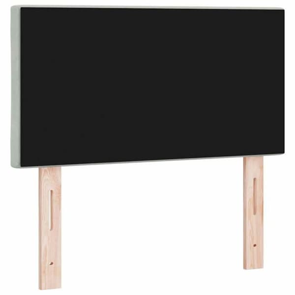 Maison Exclusive - Vaaleanharmaa pääty 80 cm Sametti