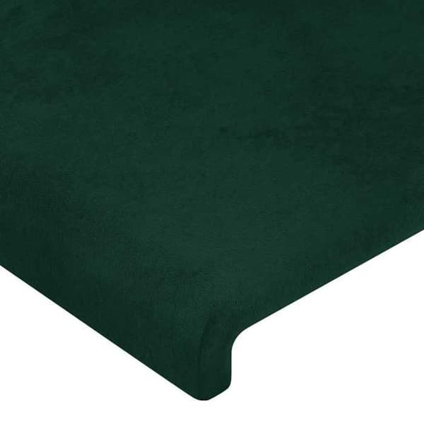 Maison Exclusive - LED-pääty vihreä 100x5x78/88 cm sametti mörkgrön