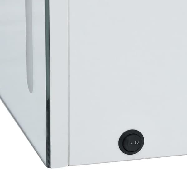 Maison Exclusive - LED-peilikaappi 80x12,2x68 cm Vitt och silver
