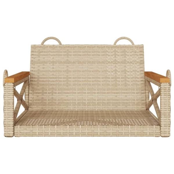 Maison Exclusive - Beige gungstol 63x62x40 cm flätad resin beige