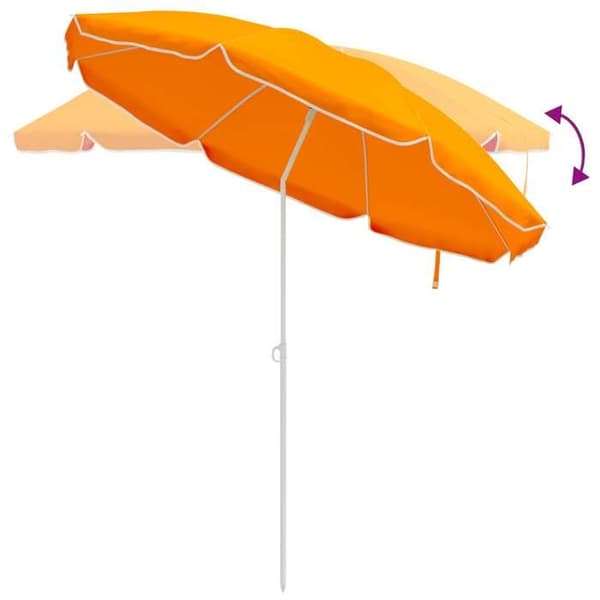 Maison Exclusive - Trädgårdsparasol 240 cm polyester 170T Orange
