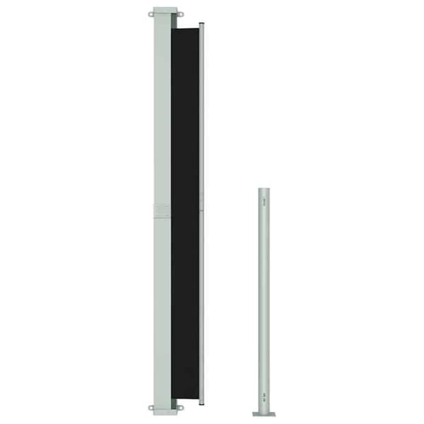 Maison Exclusive - Utdragbart sidotak för patio 180x314 cm Svart