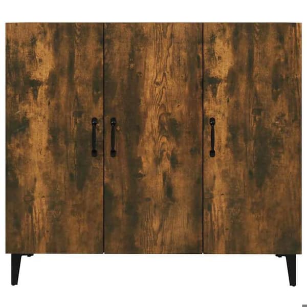 Maison Exclusive - Buffé ek rökig 90x34x80 cm ingenjörsträ