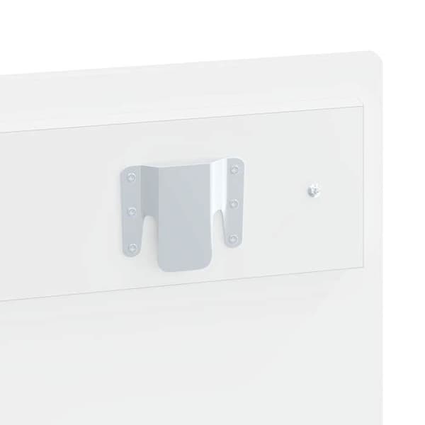 Maison Exclusive - Väggmonterad sänggavel DELFT Vit glansig Ingenjörsträ