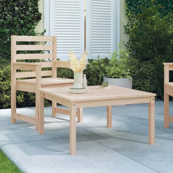 Maison Exclusive - Puutarhapöytä 82,5x82,5x45 cm massiivipuusta