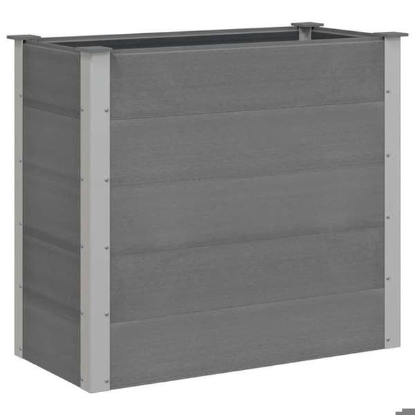 Maison Exclusive - Nostettu puutarhavuode WPC 100x50x91 cm Harmaa