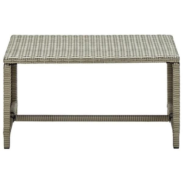 Maison Exclusive - Beige soffbord 70x40x38 cm vävd resin