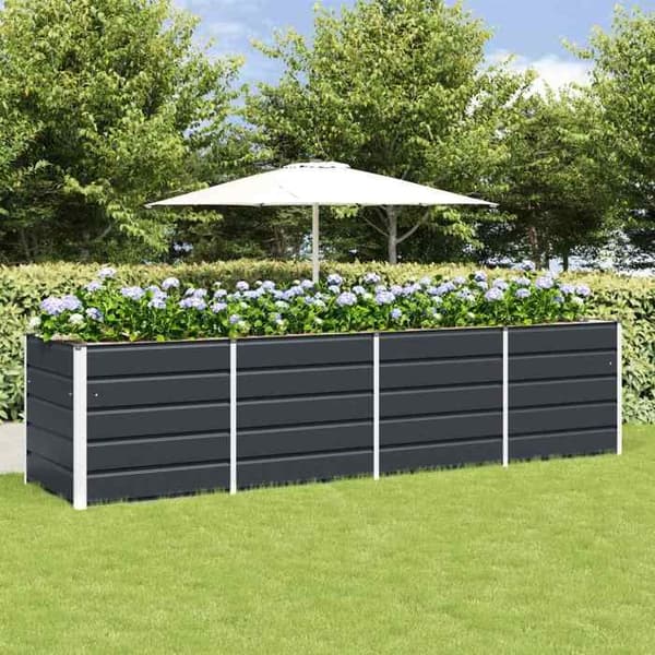 Maison Exclusive - Anthracite-kasvihuone 320 x 80 x 75 cm Teräs