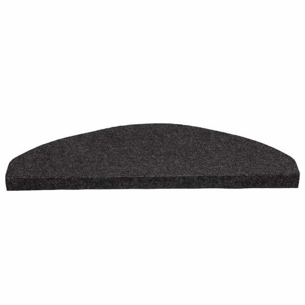 Maison Exclusive - Selvklebende trappetæpper 10 stk sort 65x22,5x3,5 cm