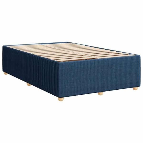 Sängram med madrass - EXKLUSIV HEM - Boxspring-säng LED - Blå 120x190 cm - Justerbart huvud - LED USB Blå