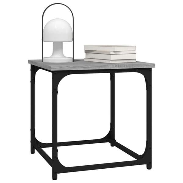 Maison Exclusive - Sonoma grå sidebord 40x40x40 cm Ingeniørtræ Sonoma grå