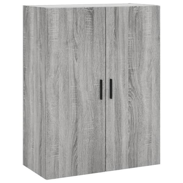 Maison Exclusive - Buffé hög Sonoma grå 69,5x34x180 cm Ingenjörsträ Sonoma grå
