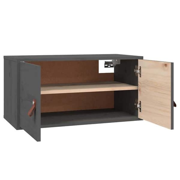 Maison Exclusive - 2 kpl seinäkaappeja Harmaa 60x30x30 cm Massiivipine