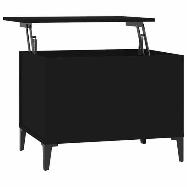 Maison Exclusive - Sort sofabord 60x44,5x45 cm Ingeniørtræ