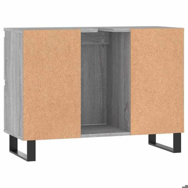 Maison Exclusive - Badeværelsesskab sonoma grå 80x33x60 cm ingeniørtræ