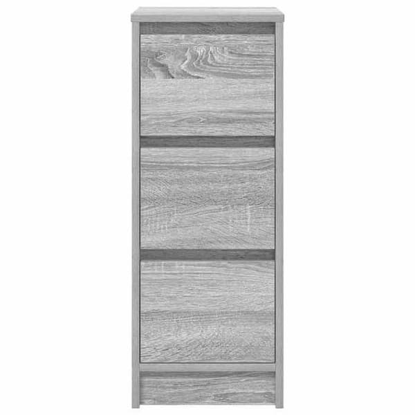 Maison Exclusive - Buffet sonoma grå 29,5x34x76 cm ingeniørtræ