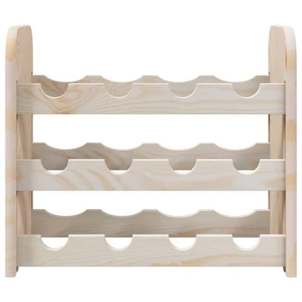 Maison Exclusive - Vinlåda 43x25x37 cm massiv furu