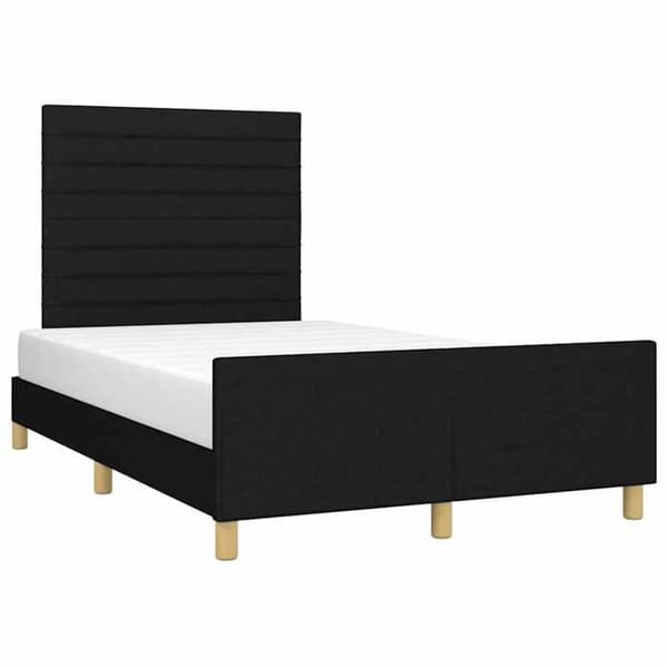 Maison Exclusive - Sengestel uden madras sort 120x200 cm stof