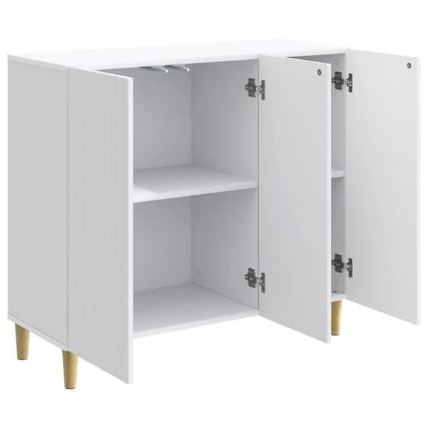 Maison Exclusive - Buffé Vit 89 x 34,5 x 80 cm Ingenjörsträ Vit