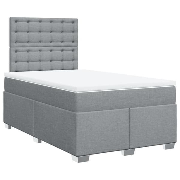 Maison Exclusive - Madras med lameller i lys grå 120x200cm Stof
