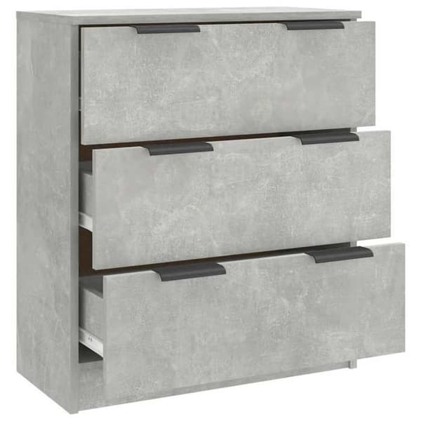 Maison Exclusive - Buffé Grå betong 60x30x70 cm Ingenjörsträ