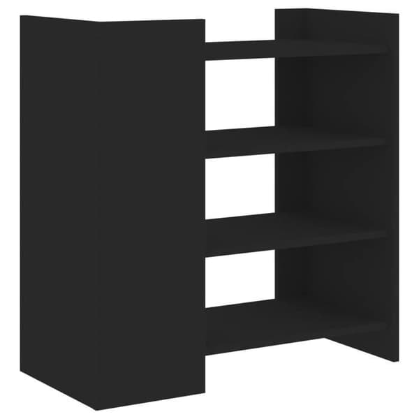 Maison Exclusive - Buffé svart 73,5x35x75 cm ingenjörsträ