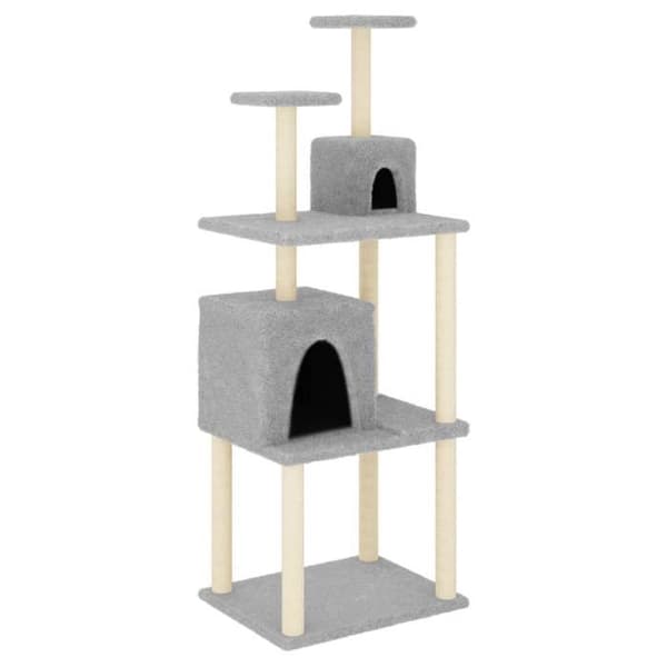 Maison Exclusive - Kattekradsetræ med sisal kløer Lys grå 167 cm ljusgrått