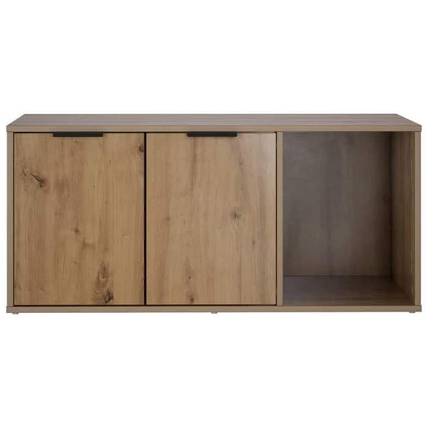 Maison Exclusive - Møbel til kattebakke i håndlavet egetræ 100 x 49 x 45 cm