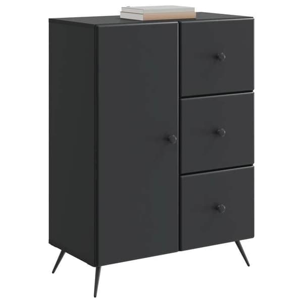 Maison Exclusive - Buffet Sort 66 x 34,5 x 90 cm Ingeniørtræ