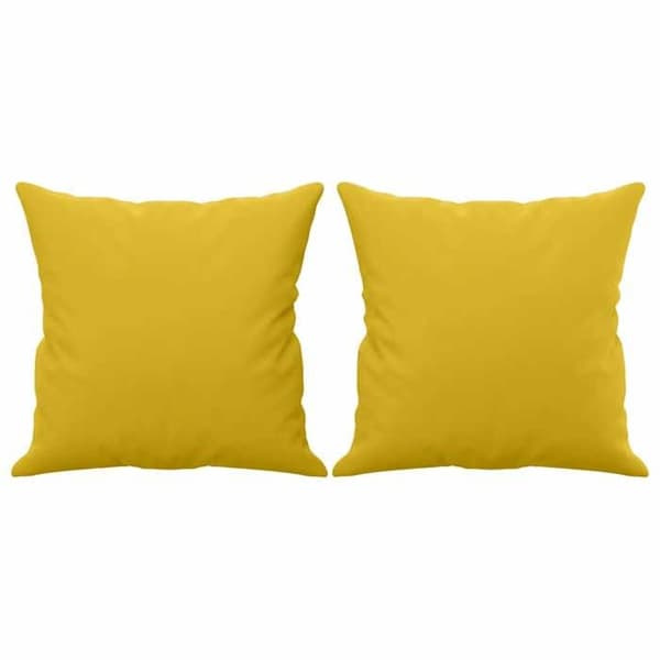 Soffa - Exklusivt Hem - 2 platser - Gul sammet - Robust metallram gul