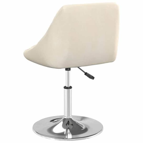 Maison Exclusive - Snurrstolar för matplats, set om 2, Creme Sammet