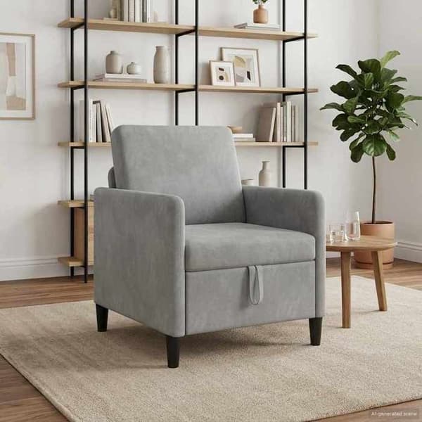 Maison Exclusive - Sofa med opbevaring Lys grå 72 x 78 x 87 cm Polyester
