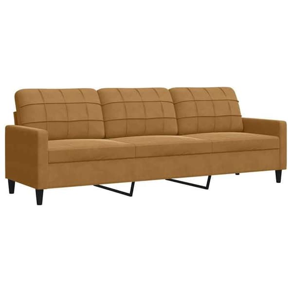 Maison Exclusive - 3-personers Sofa Brun 210 cm Velour