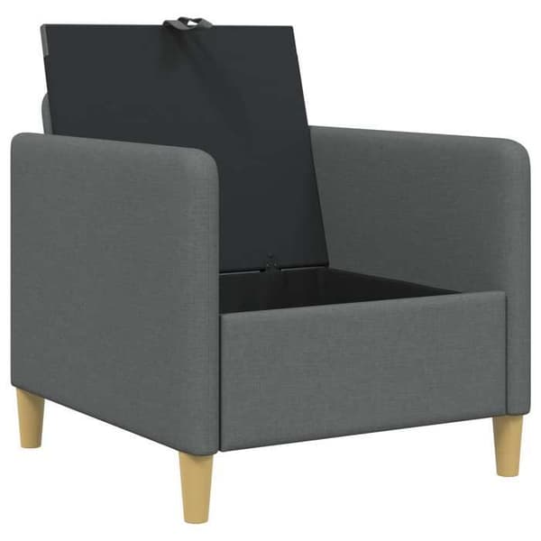 Maison Exclusive - Soffa med förvaring Mörkgrå 72 x 78 x 87 cm Polyester