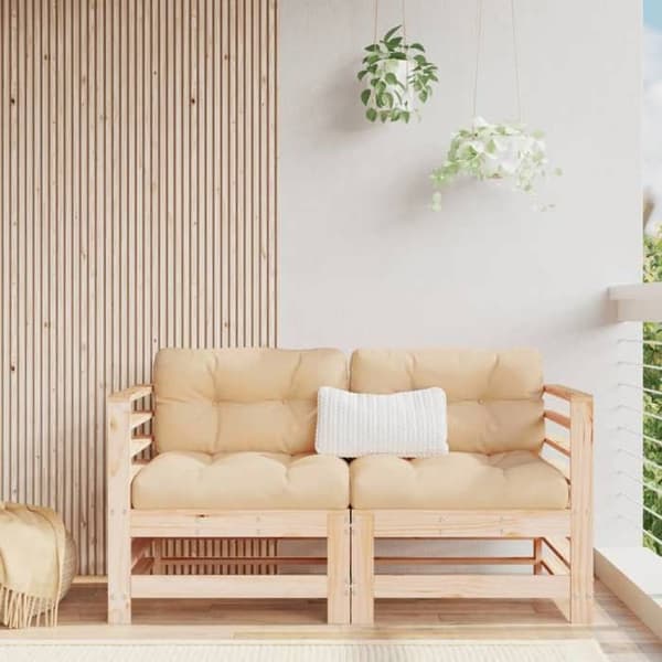 Maison Exclusive - 2 kpl kulmasohvia puusta puuta