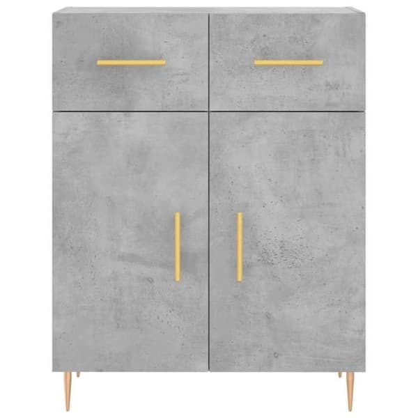 Maison Exclusive - Buffé grå betong 69,5x34x90 cm ingenjörsträ