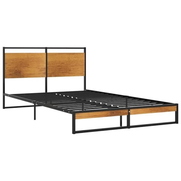 Sänkykehys - Metalli - 120x200 cm - Musta - Helppo koota - 1 paikka Svart