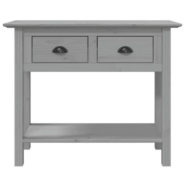 Maison Exclusive - BODO-harmaa konsolipöytä 91x35x74 cm massiivipuusta