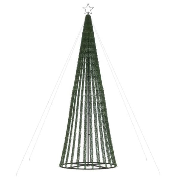 Juletræ - EKSKLUSIV HUS - 688 LED - Blå - 300 cm - 8 lys effekter Blå