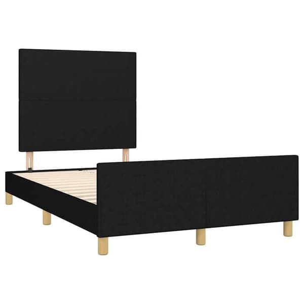 Maison Exclusive - Sengestel uden madras sort 120x200 cm stof