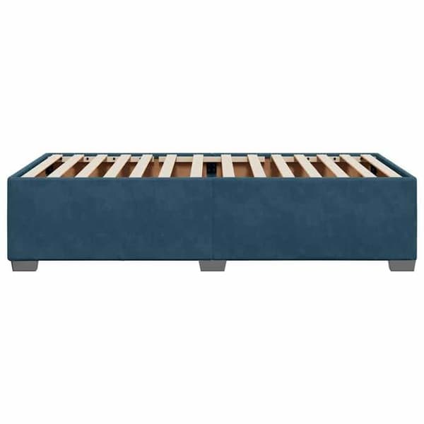 Maison Exclusive - Sängram utan madrass blå 100x200 cm sammet
