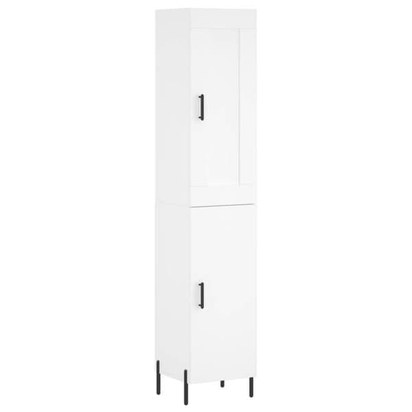 Maison Exclusive - Buffé hög Vit 34,5x34x180 cm Ingenjörsträ Vit