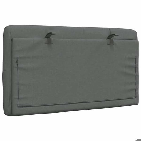 Maison Exclusive - Tummanharmaa sängynpäätytyyny 80 cm kangasta
