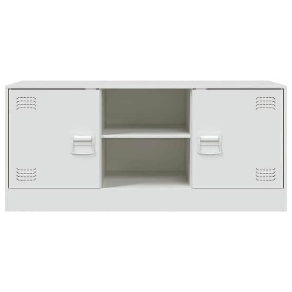 Maison Exclusive - TV-möbel vit 99x39x44 cm stål